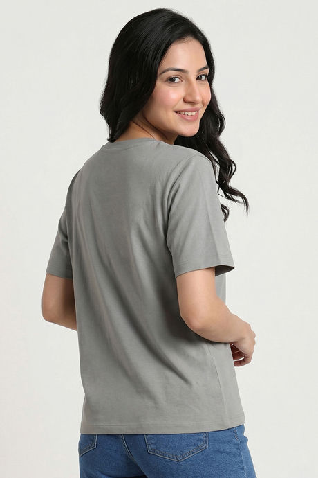 Zivame Minions Knit Cotton Loungewear Top - Ultimate Grey — image 5
